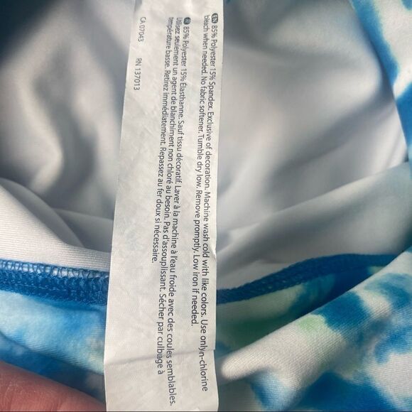 Wildfox Sweat Tie Dye Legging Blue Sapphire and Green- size Small - Picture 6 of 9